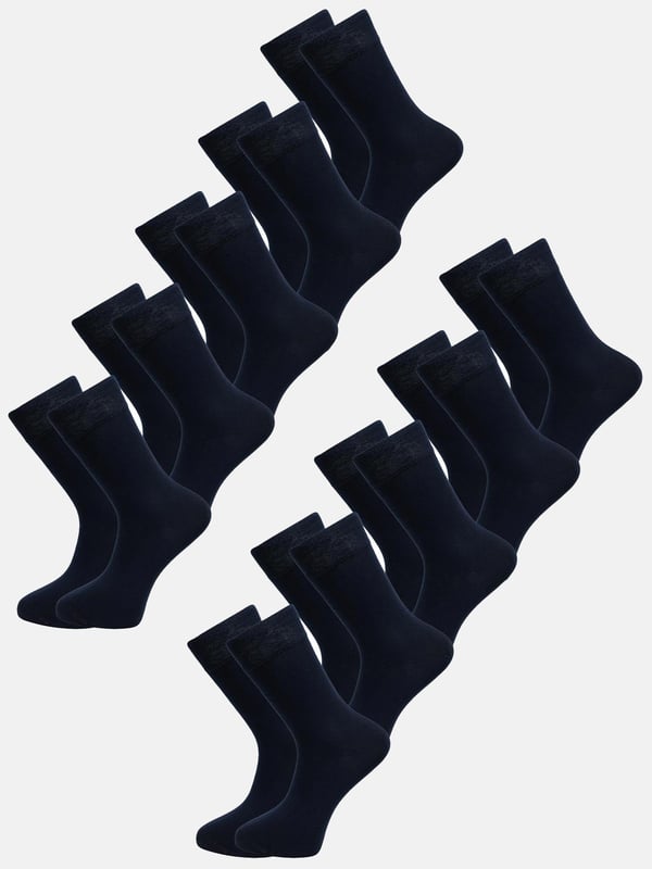 Artikelbeschreibung


	Herren 10er-Pack Socken von Tazzio
	Bequeme Socken
	Perfekt für jeden Alltag
	Optimaler Tragekomfort &amp; erstklassiger Sitz
	Hochwertige und weiche Qualität


Passform


	
Länge: Wadenlang


Material &amp; Pflege


	
Material Oberstoff: 80% Baumwolle, 18% Polyester, 2% Elasthan
	
Materialkonstruktion: Strick
	
Pflegehinweise: Maschinenwäsche
