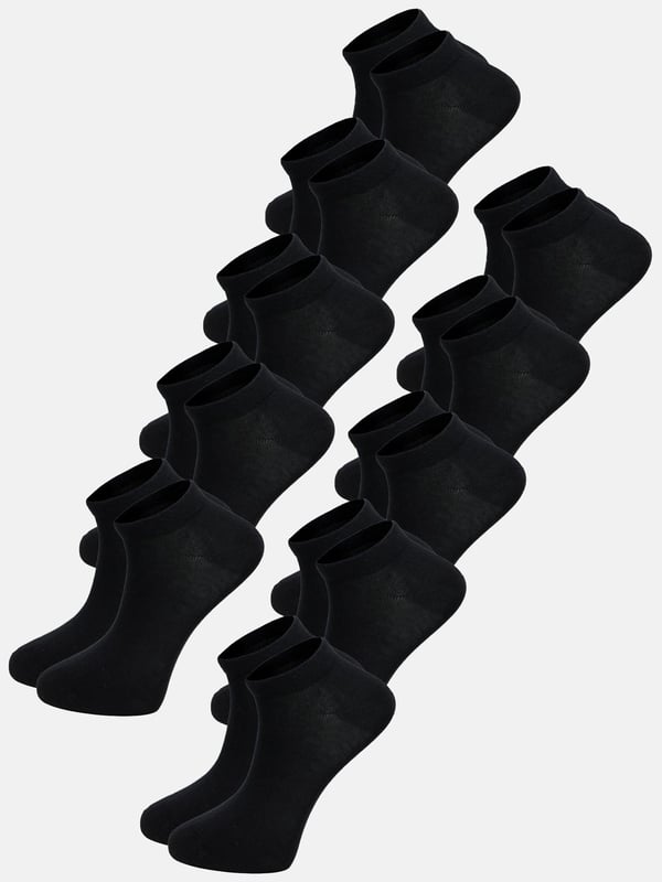 Artikelbeschreibung


	Herren 10er-Pack Sneakersocken von Tazzio
	Bequeme Sneakersocken
	Perfekt für jeden Alltag
	Optimaler Tragekomfort &amp; erstklassiger Sitz
	Hochwertige und weiche Qualität


Passform


	
Länge: Knöchelhoch


Material &amp; Pflege


	
Material Oberstoff: 80% Baumwolle, 18% Polyester, 2% Elasthan
	
Materialkonstruktion: Strick
	
Pflegehinweise: Maschinenwäsche