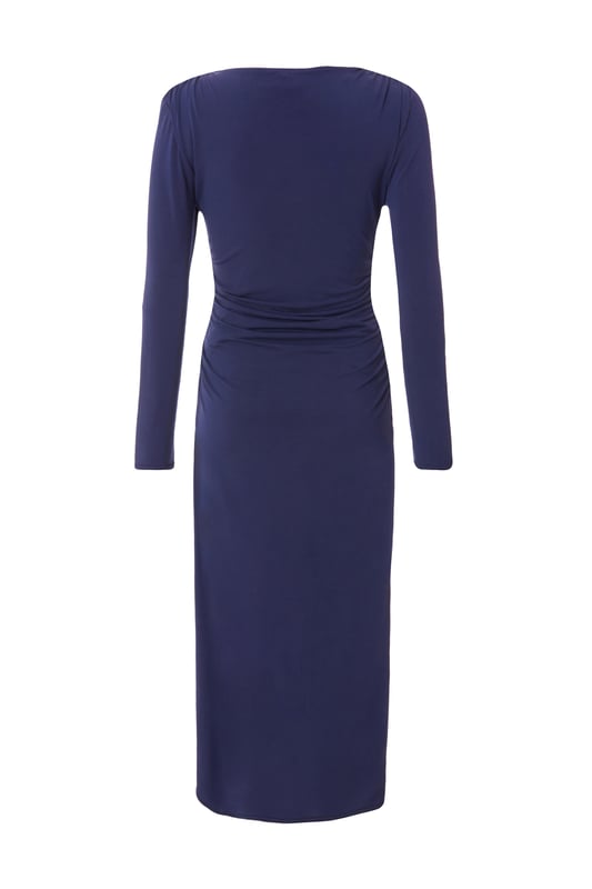 - Slinky finish - Ruched detail - Long sleeves - Bodycon fit - Model height: 5'9" - Model wears uk 8 / us 4 / eur 36 - Always check the wash care label - Cool hand wash with mild detergent