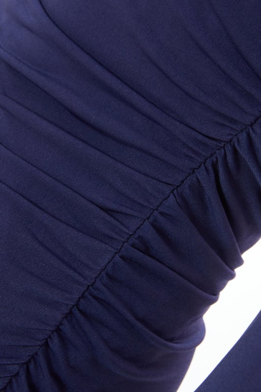 - Slinky finish - Ruched detail - Long sleeves - Bodycon fit - Model height: 5'9" - Model wears uk 8 / us 4 / eur 36 - Always check the wash care label - Cool hand wash with mild detergent