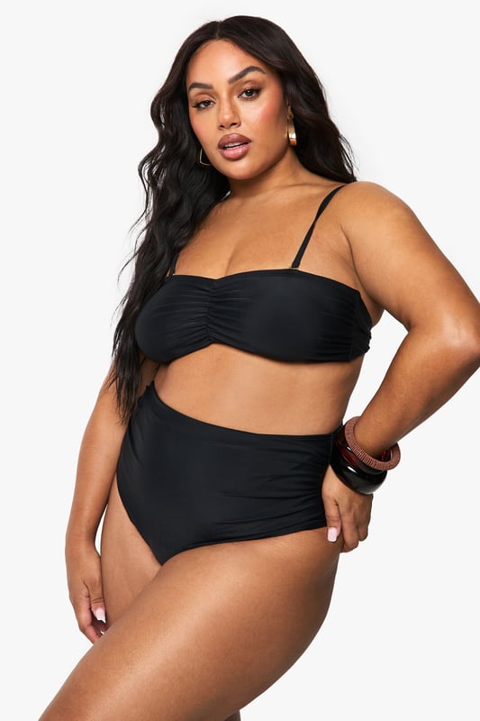 Plus Tummy Control Bikini Bottoms boohoo PlusYou’ll find full on fashion for the fuller figure with the boohoo Plus range. Delivering directional designs for UK sizes 16 to 24, this ultra-flattering collection combines perfectly proportioned fits with statement styles so that you can stay on top of this season’s trends.