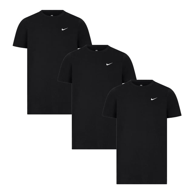 Details
Zachte en rekbare, hoogwaardige katoenen stof
Geribde ronde hals en korte mouwen
Interne nektaping voor extra duurzaamheid
Geborduurd Nike Swoosh-logo
Verpakt per 3 stuks