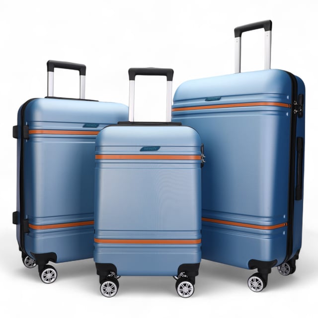Hardshell Blue Navy Cabinekofferset Robuuste ABS Lichtgewicht Bagage Vakantietas Upgrade je reisuitrusting met onze Hardshell Cabin Suitcase, ontworpen om duurzaamheid, stijl en functionaliteit te combineren. Of het nu gaat om zakenreizen of vakantieavonturen, deze lichtgewicht koffer biedt superieure prestaties met een strakke en moderne look.
Kenmerken:
Stevige ABS-constructie: Lichtgewicht maar duurzaam, biedt uitstekende bescherming voor je spullen.
8 Soepele dubbele wielen: Moeiteloze 360° wendbaarheid voor stressvrij reizen door luchthavens en drukke straten.
Veilig cijferslot: Ingebouwd 3-cijferig slot voor extra veiligheid en gemoedsrust.
Telescopische handgreep: Ergonomisch ontworpen voor comfortabel gebruik.
Volledig gevoerde binnenkant: Uitgerust met elastische spanbanden, een scheidingswand met rits en een gaasvak om je spullen georganiseerd te houden.
Beschikbare maten en specificaties:
Cabin:
Afmetingen: 36 x 22 x 56 cm
Gewicht: 2,60 kg
Inhoud: 43 l
Medium:
Afmetingen: 42 x 25 x 66 cm
Gewicht: 3,40 kg
Inhoud: 64 l
Groot:
Afmetingen: 48 x 28 x 75 cm
Gewicht: 4,20 kg
Inhoud: 98 l
Het tijdloze ontwerp staat garant voor elegantie en zorgt ervoor dat uw bagage gemakkelijk te herkennen is. Of u nu licht reist met de handbagage of inpakt voor een lange reis met de medium en large opties, deze koffers zijn afgestemd op al uw reisbehoeften.
Let op: Deze koffers worden los verkocht, niet als set. Selecteer daarom uw gewenste maat bij het bestellen.