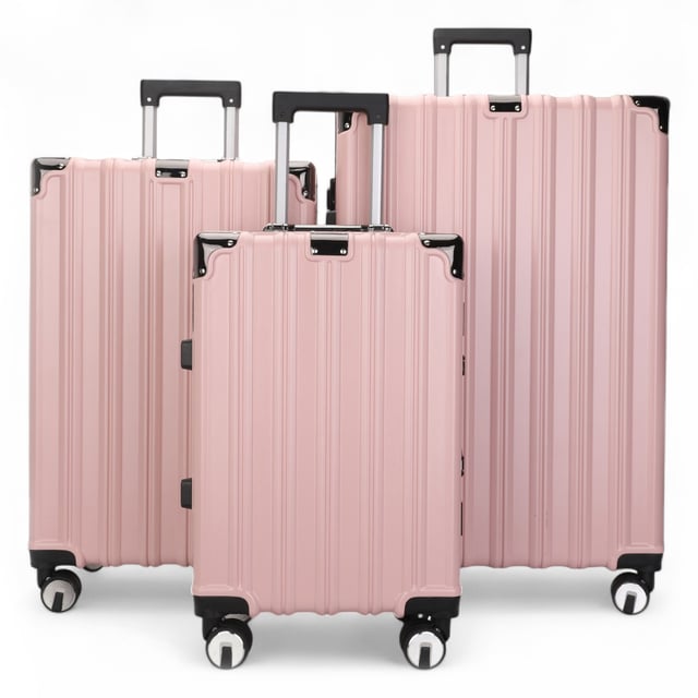 Discover the perfect blend of elegance, durability, and convenience with our Strong Hardshell Suitcase. Designed with a stunning finish, this luggage set is crafted for the modern traveler, offering strength and sophistication for all your journeys.

Features:
Premium Polycarbonate Shell: Lightweight yet tough, delivering exceptional protection against wear and tear.
Reinforced Aluminum Frame: Adds durability and structural integrity, ensuring long-lasting performance.
Dual Integrated Locks: Secure your belongings with two built-in combination locks for added peace of mind.
8 Smooth Dual Wheels: Provides effortless 360° maneuverability, making navigation through airports and busy streets a breeze.
Ergonomic Telescopic Handle: Designed for comfortable handling and ease of use.
Stylish Interior: Fully lined with elasticated straps, zippered compartments, and mesh dividers for organized packing.
Available Sizes and Specifications:
Cabin:
Dimensions: 36 x 24 x 56 cm
Weight: 2.70 kg
Capacity: 42L
Medium:
Dimensions: 43 x 28 x 65.5 cm
Weight: 4.00 kg
Capacity: 70L
Large:
Dimensions: 51 x 32 x 76 cm
Weight: 5.00 kg
Capacity: 110L
The color adds a sophisticated flair while ensuring your luggage stands out on any carousel. Whether you’re traveling light or packing for an extended getaway, this suitcase set is built to meet all your travel needs with unmatched style and functionality.

Note: These suitcases are sold individually not in a set, so please select your preferred size while ordering.