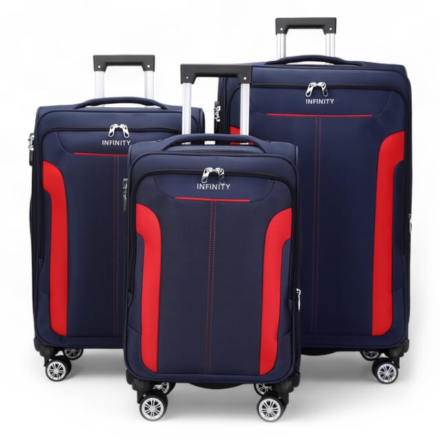 Werten Sie Ihre Reiseutensilien mit dem 8-Rollen-Leichtkoffer auf – designt für Stil, Robustheit und Funktionalität. Dieses Weichschalengepäck aus hochwertigem Nylon bietet ein elegantes Design und herausragende Leistung für all Ihre Reisen.

Eigenschaften:
Leichtes Nylonmaterial: Robust und dennoch leicht, dadurch einfach zu handhaben und langlebig.
Erweiterbares Design: Bietet Flexibilität mit über 20 % zusätzlichem Stauraum.
Sicherer Verschluss: Schützt Ihre Sachen mit integriertem Zahlenschloss.
4 Doppelrollen mit 360°-Mobilität: Sorgt für müheloses Manövrieren auf unterschiedlichen Oberflächen.
Ergonomischer Teleskopgriff: Für Komfort und einfache Handhabung.
Organisierter Innenraum: Mit Spanngurten, Reißverschlussfächern und Netzteilern für müheloses Packen.
Verfügbare Größen und Spezifikationen:
Handgepäck:
Maße: 36,5 x 23,5 x 58 cm
Gewicht: 2,65 kg
Fassungsvermögen: 43 l
Mittel:
Maße: 42 x 26 x 67 cm
Gewicht: 3,45 kg
Fassungsvermögen: 64 l
Groß:
Maße: 48 x 30 x 76 cm
Gewicht: 4,55 kg
Fassungsvermögen: 98 l
Dieser vielseitige Koffer eignet sich perfekt für alle Reisearten, egal ob Kurztrip oder längerer Urlaub. Das schlanke Design sorgt für zeitlose Eleganz, während die leichte Konstruktion und die fortschrittlichen Funktionen unvergleichlichen Komfort bieten.

Hinweis: Diese Koffer werden einzeln und nicht im Satz Paket verkauft. Bitte wählen Sie daher bei der Bestellung Ihre gewünschte Größe aus.