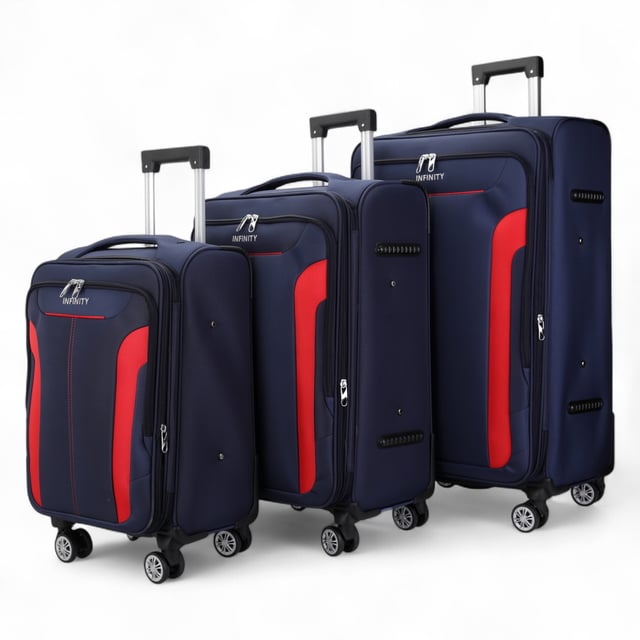 Werten Sie Ihre Reiseutensilien mit dem 8-Rollen-Leichtkoffer auf – designt für Stil, Robustheit und Funktionalität. Dieses Weichschalengepäck aus hochwertigem Nylon bietet ein elegantes Design und herausragende Leistung für all Ihre Reisen.

Eigenschaften:
Leichtes Nylonmaterial: Robust und dennoch leicht, dadurch einfach zu handhaben und langlebig.
Erweiterbares Design: Bietet Flexibilität mit über 20 % zusätzlichem Stauraum.
Sicherer Verschluss: Schützt Ihre Sachen mit integriertem Zahlenschloss.
4 Doppelrollen mit 360°-Mobilität: Sorgt für müheloses Manövrieren auf unterschiedlichen Oberflächen.
Ergonomischer Teleskopgriff: Für Komfort und einfache Handhabung.
Organisierter Innenraum: Mit Spanngurten, Reißverschlussfächern und Netzteilern für müheloses Packen.
Verfügbare Größen und Spezifikationen:
Handgepäck:
Maße: 36,5 x 23,5 x 58 cm
Gewicht: 2,65 kg
Fassungsvermögen: 43 l
Mittel:
Maße: 42 x 26 x 67 cm
Gewicht: 3,45 kg
Fassungsvermögen: 64 l
Groß:
Maße: 48 x 30 x 76 cm
Gewicht: 4,55 kg
Fassungsvermögen: 98 l
Dieser vielseitige Koffer eignet sich perfekt für alle Reisearten, egal ob Kurztrip oder längerer Urlaub. Das schlanke Design sorgt für zeitlose Eleganz, während die leichte Konstruktion und die fortschrittlichen Funktionen unvergleichlichen Komfort bieten.

Hinweis: Diese Koffer werden einzeln und nicht im Satz Paket verkauft. Bitte wählen Sie daher bei der Bestellung Ihre gewünschte Größe aus.
