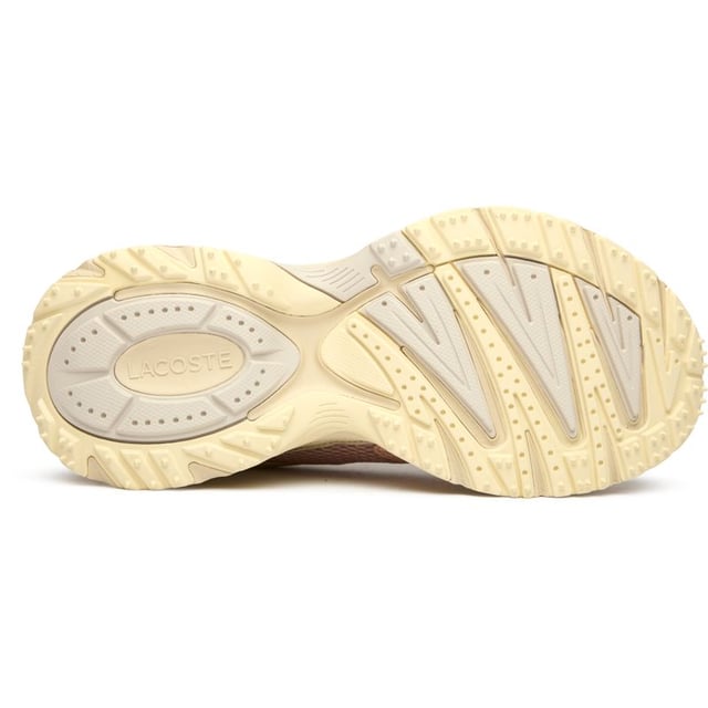 Lacoste L003 Neo Shot Trainers Elevate your athleisure collection with the Lacoste L003 Neo Shot trainers. These women's running-inspired kicks blend style and function beautifully in crisp white. The lightweight nylon upper offers breathability, while the rubber sole provides reliable traction. Your feet will thank you for the Ortholite footbed and comfort foam insoles, which work alongside the EVA midsole to cushion every step. With a reinforced heel for added support, these trainers deliver Lacoste's signature sporty elegance for all-day wear.