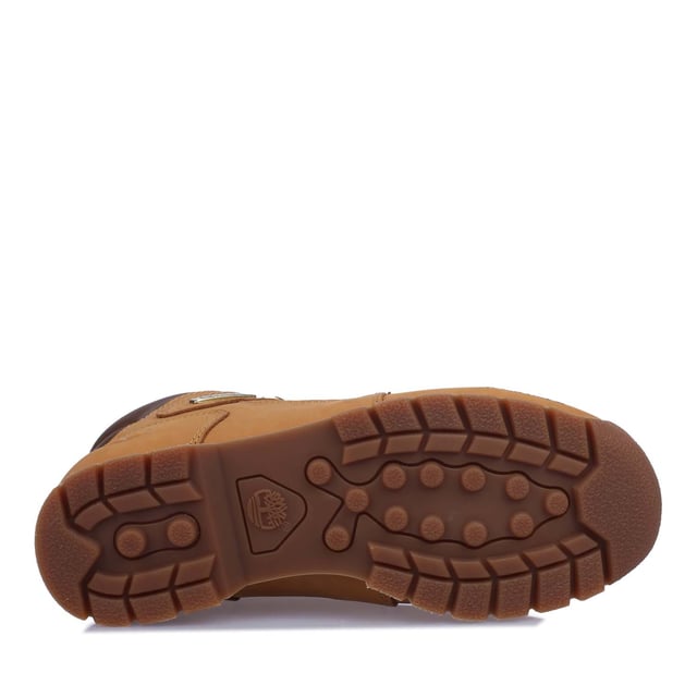 Boys Timberland Euro Rock Lace Up Boot in wheat.- Nubuck Leather upper.- Lace up fastening.- Padded collar.- Contrast collar and sole stripe.- Branding to heel side and tongue.- Anti-fatigue removable footbed.- ReBOTL fabric lining containing at least 50% recycled plastic.- Gripstick rubber.- Ref: A43PR2311
