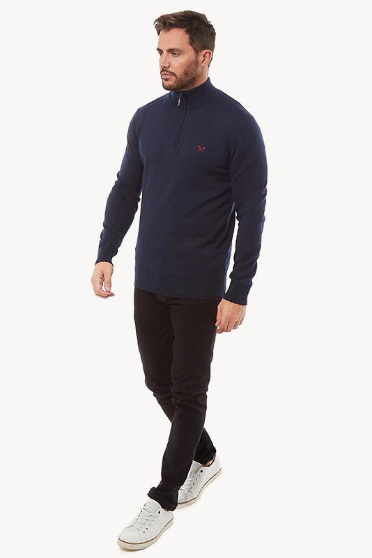 Made from pure cotton, this sweater is perfect for year-round wear. Featuring a zip neck with contrast stripes inside neckline, and an embroidered crew oars logo on the chest. This sweater exudes sophistication and luxury.

29" Shoulder to Hem.