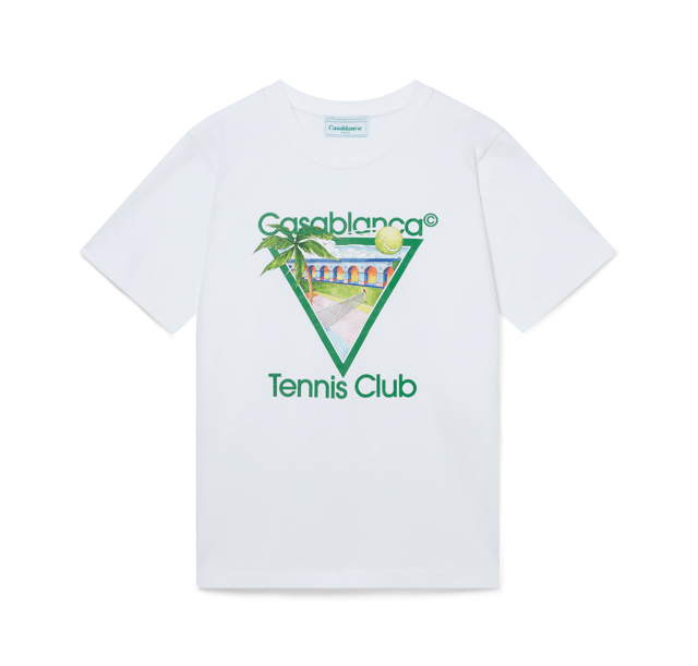 Product Features:

• Brand: Casablanca

• Model:  MPS25-JTS-001-19-FLANNELS

• Style: Short Sleeve Crewneck T-Shirt

• Color: Classic White

• Material: Soft, breathable cotton jersey for all-day comfort

• Design: Iconic “Tennis Club” graphic print at front – a signature Casablanca look

• Fit: Relaxed fit (true to size)

• Made in Portugal

Why You’ll Love It:

This Casablanca tee combines contemporary streetwear aesthetics with athletic-inspired heritage. The Tennis Club icon print adds a bold visual statement, making it a standout piece whether you’re courtside or curbside. Crafted with meticulous attention to detail, this shirt showcases the high-quality construction Casablanca is known for.

Condition:

Brand New with Tags (100% Authentic)

Perfect For:

• Fashion-forward everyday wear

• Fans of elevated streetwear

• Collectors of Casablanca clothing