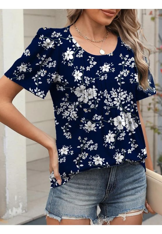 Basic style
  Slightly stretchy
  65% rayon 30% polyester 5% spandex
  Machine wash cold
  Tumble dry low
  Imported
Material: Polyester