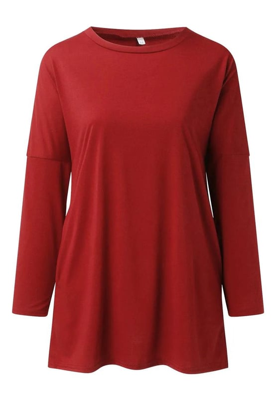 Full
  size round neck long sleeve t
  shirt
  Pocket detail
  Opaque material
  Slightly stretchy fabric
  Made from 95% polyester and 5% spandex
  Machine wash cold tumble dry low
  Imported
  Available in sizes S
  3XL