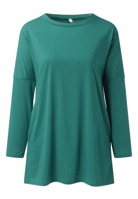 Full
  size round neck long sleeve t
  shirt
  Pocket detail
  Opaque material
  Slightly stretchy fabric
  Made from 95% polyester and 5% spandex
  Machine wash cold tumble dry low
  Imported
  Available in sizes S
  3XL