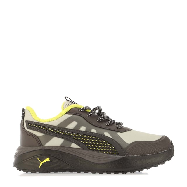 Introducing the Excursion - the perfect pair of shoes for young adventurers. The upper focuses on durability with a layered toecap reinforced mesh and CPU PUMA formstrip. The bottom is designed to withstand whatever a day may hold with excellent traction and a full rubber outsole. From class to recess the Excursion is purposefully constructed for all-day comfort.