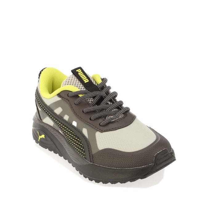 Introducing the Excursion - the perfect pair of shoes for young adventurers. The upper focuses on durability with a layered toecap reinforced mesh and CPU PUMA formstrip. The bottom is designed to withstand whatever a day may hold with excellent traction and a full rubber outsole. From class to recess the Excursion is purposefully constructed for all-day comfort.
