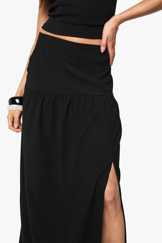 Skirts are the statement separate in every wardrobe This season it's all about having fun with your hemline. Mix it up in minis, midis and maxis or go matchy-matchy and co-ordinate with a crop top. Push the boundaries in pleated pastels and fondant shade full circle styles, updating with a holographic clutch for a cool colour clash. Flirt with the skirt for your favourite every day and evening ensembles.