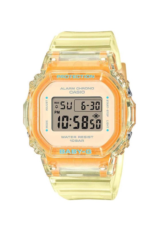You have to hand it to Casio, they know how to manufacture and design timeless watches. This Ladies Baby-G Watch BGD-565SJ-9ER epitomises the Casio ethos, creating functional well designed and great value for money timepieces aimed at the masses. Like all Casio wristwatches it will arrive with a full manufacturer backed warranty, so your Ladies Baby-G Watch BGD-565SJ-9ER will be looked after fully in the unlikely event you should have any issues with it.  Dimensions (cm): 10x10x5