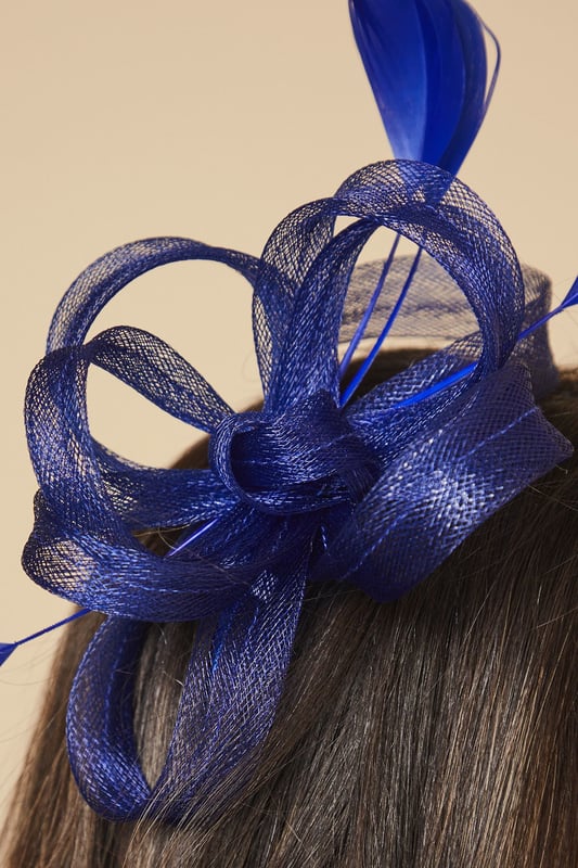 Elegant headband featuring intricate loop detailing and delicate feather embellishments
        Sculptural design creates a striking silhouette perfect for formal occasions
        Lightweight construction ensures comfortable wear throughout the day
        Secure fit with discreet attachment that keeps the headpiece perfectly positioned
        Versatile accessory that complements both updos and flowing hairstyles
    
    Add a touch of sophistication to your occasion ensemble with this exquisite loop and feather headband from Wallis. The artfully arranged loops create a dimensional effect that catches the light beautifully, while the feather accents add movement and drama. As shown, it pairs wonderfully with elegant wrap dresses for a coordinated look that's perfect for weddings, race days and formal garden parties. The headband sits comfortably at an angle, creating a flattering frame for your face without overwhelming your overall appearance. Style with sleek, polished hair for classic refinement, or contrast with loose waves for a more contemporary approach. This statement piece negates the need for elaborate jewellery - simply add delicate earrings to complete your glamorous occasion look.