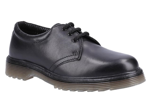 Elevate your corporate wardrobe with the Aldershot Leather Gibson Shoes, where classic styling meets modern comfort. Crafted from premium black leather, this lace-up shoe features a sleek design with a smooth upper and a soft lining that ensures a luxurious feel against your foot.
The Gibson shoe boasts a traditional three-eyelet lace-up closure, providing a secure fit while maintaining a polished appearance. Designed for all-day wear, the cushioning sole offers exceptional comfort, making it the perfect choice for long days in the office or important meetings.
Constructed with a durable PVC sole unit, the Aldershot Gibson shoe combines style and practicality, ensuring you stay comfortable and confident every step of the way. Step into sophistication with this essential addition to your footwear collection.

-Crafted from premium black leather.
-Traditional three-eyelet lace-up for a secure fit.
-Cushioned sole for all-day wear.
-Features a durable PVC sole unit.