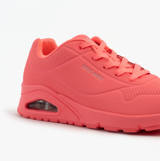 Skechers Uno Stand On Air Womens Trainers Coral