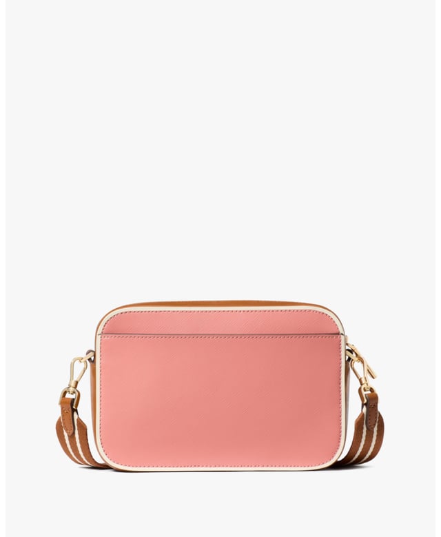 A Stylish Choice For Any Occasion, The Oh Snap Mini Camera Bag Is Crafted From Saffiano Leather With A Chic Colorblock Design. This Compact Style Is Perfect For On-The-Go Days, With A Secure Zip Closure To Keep Your Essentials In Place., Oh Snap Colorblock Saffiano Leather Mini Camera Bag, Fits Largest Iphone, Slip Pocket, Back Slip Pocket,  Length: 5.50 Cm,  Width: 12.50 Cm,  Height: 19.00 Cm