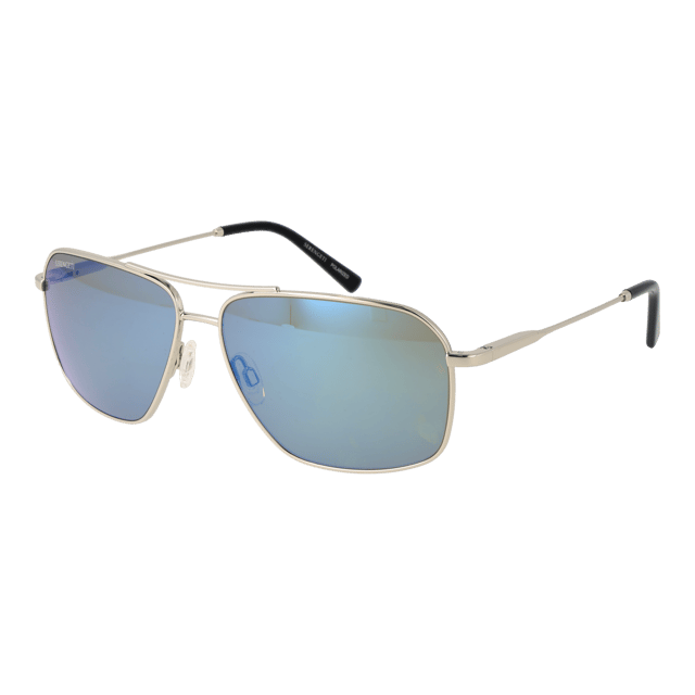 Gender: Men
Main color: Silver
Frame color: Silver
Frame material: Metal
Lenses color: Blue
Lenses material: Plastic
Filter category: 2
Lenses effect: photochromatic & polarized
Protection: 100% UVA & UVB
Lenses width: 61
Lenses height: 45
Bridge width: 14
Frame width: 145
Temples length: 140
Style: Aviator
Rim style: Full-Rim
Spring hinge: Yes
Extra: Blue-Filter
Shipment includes: Branded case
Country: Italy