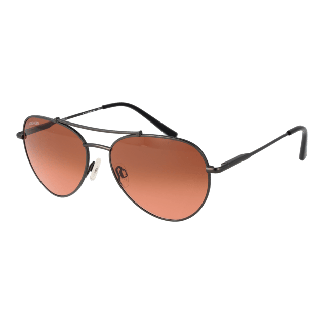 Serengeti Sunglasses SS599001 Pete Gender: Unisex
Main color: Black
Frame color: Black
Frame material: Metal
Lenses color: Red
Lenses material: Plastic
Filter category: 2
Lenses effect: photochromatic
Protection: 100% UVA & UVB
Lenses width: 58
Lenses height: 49
Bridge width: 18
Frame width: 145
Temples length: 145
Style: Aviator
Rim style: Full-Rim
Spring hinge: Yes
Extra: Blue-Filter
Shipment includes: Branded case
Country: Italy