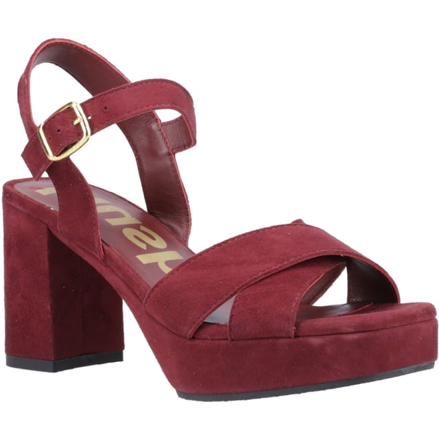 A perfect choice for winter parties, the Ophelia features a chunky heel and crossover strap detail, this gorgeous sandal will let you dance the night away in comfort