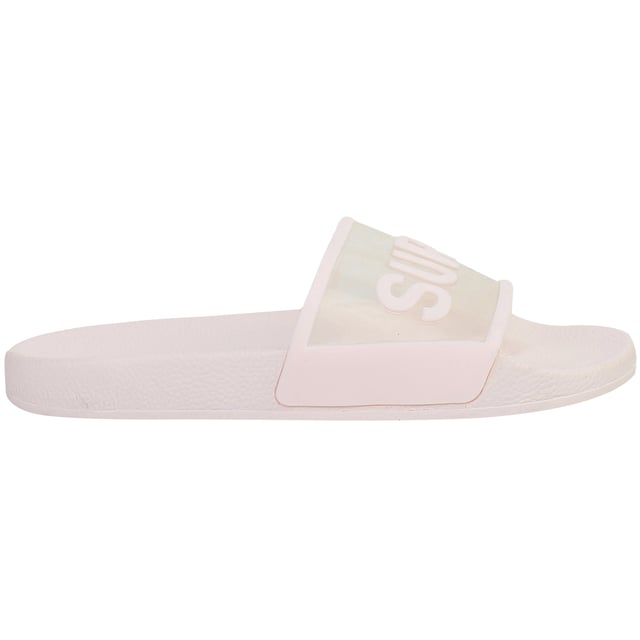 Slide into summer with minimalist edge in the Superga Clear Identity Women’s Sliders. With a translucent strap and bold branding, these lightweight slides deliver a clean, contemporary look that’s perfect for poolside lounging, casual strolls, or sunny street style.
Key Features
Transparent Wide Strap

Fashion-forward clear upper featuring oversized Superga branding for a bold, modern aesthetic.

Contoured Footbed

Moulded for ergonomic comfort and all-day wear—perfect for warm weather and off-duty style.

Slip-On Design

Easy to wear with no-fuss convenience, ideal for travel, beach days, or relaxed weekends.

Lightweight EVA Construction

Offers cushioned comfort while keeping the slides ultra-light and water-friendly.

Durable Outsole

Provides reliable grip and traction on wet and dry surfaces.

Minimalist Style

Combines fashion and function with a sleek profile and monochrome base.

Superga Branding

Clear strap features oversized printed logo, making a strong brand statement.

Whether you're heading to the beach or dressing down for the day, the Superga Clear Identity Women’s Sliders offer trend-forward comfort and bold simplicity that make them a must-have for modern summer style.