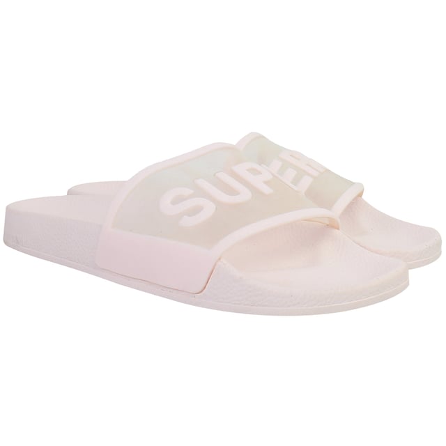 Slide into summer with minimalist edge in the Superga Clear Identity Women’s Sliders. With a translucent strap and bold branding, these lightweight slides deliver a clean, contemporary look that’s perfect for poolside lounging, casual strolls, or sunny street style.
Key Features
Transparent Wide Strap

Fashion-forward clear upper featuring oversized Superga branding for a bold, modern aesthetic.

Contoured Footbed

Moulded for ergonomic comfort and all-day wear—perfect for warm weather and off-duty style.

Slip-On Design

Easy to wear with no-fuss convenience, ideal for travel, beach days, or relaxed weekends.

Lightweight EVA Construction

Offers cushioned comfort while keeping the slides ultra-light and water-friendly.

Durable Outsole

Provides reliable grip and traction on wet and dry surfaces.

Minimalist Style

Combines fashion and function with a sleek profile and monochrome base.

Superga Branding

Clear strap features oversized printed logo, making a strong brand statement.

Whether you're heading to the beach or dressing down for the day, the Superga Clear Identity Women’s Sliders offer trend-forward comfort and bold simplicity that make them a must-have for modern summer style.