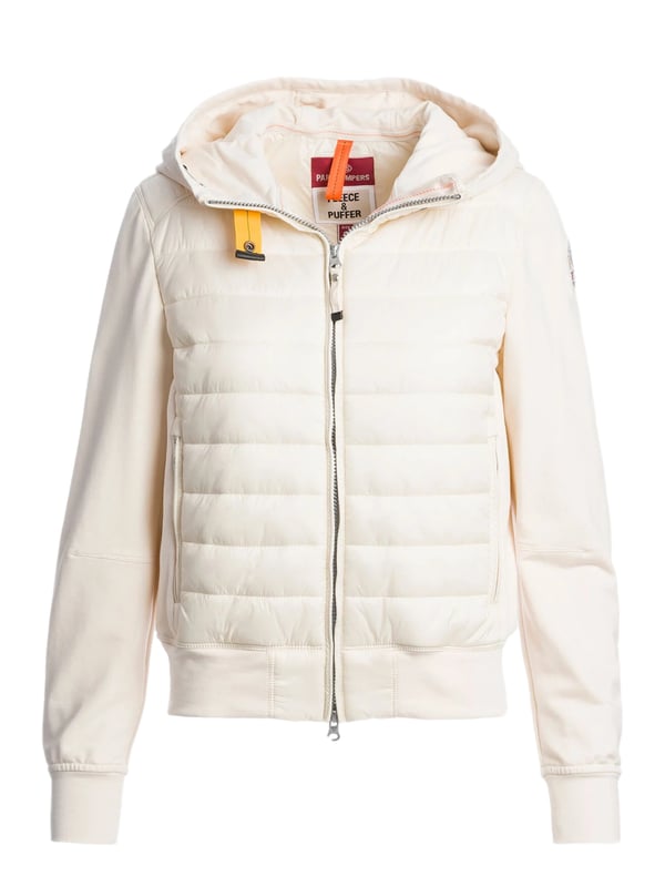 Dit jack combineert sportieve chic met stedelijke functionaliteit. De spannende mix van materialen geeft de look een moderne dynamiek. De hoogsluitende capuchon met trekkoord beschermt je betrouwbaar op winderige dagen. Een tweewegritssluiting zorgt voor flexibele draagopties die passen bij jouw stijl. Praktische ritszakken bieden ruimte voor koude handen en kleine benodigdheden. De elastische geribde stof aan de zoom, mouwen en zijkanten zorgt voor een comfortabele pasvorm en extra bewegingsvrijheid. De iconische op parachutehaken geïnspireerde band op de kraag maakt een opvallend statement. Een label patch op de bovenarm rondt de sportieve look vakkundig af. De normale pasvorm biedt je comfort op elk avontuur. Zo wordt elke wandeling een stijlvolle verschijning!