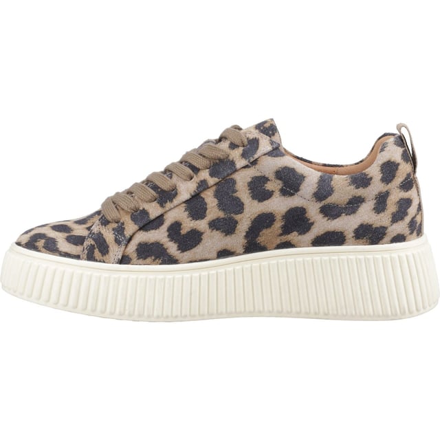 Chunky on trend sole for a bold look, featuring a soft suede upper and memory foam insole, this versatile style looks great with any outfit