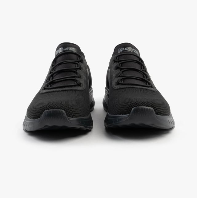These men's fitness trainers feature a mesh upper, rubber sole, and memory foam for comfort. Designed for casual wear with a low-top, lace-up style and vegan, machine-washable construction