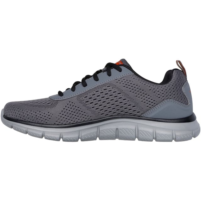 Train in lightweight comfort and sporty style wearing Skechers Track Leshur. This sleek lace-up features an engineered mesh and synthetic upper with a cushioned Skechers Memory Foam comfort insole.