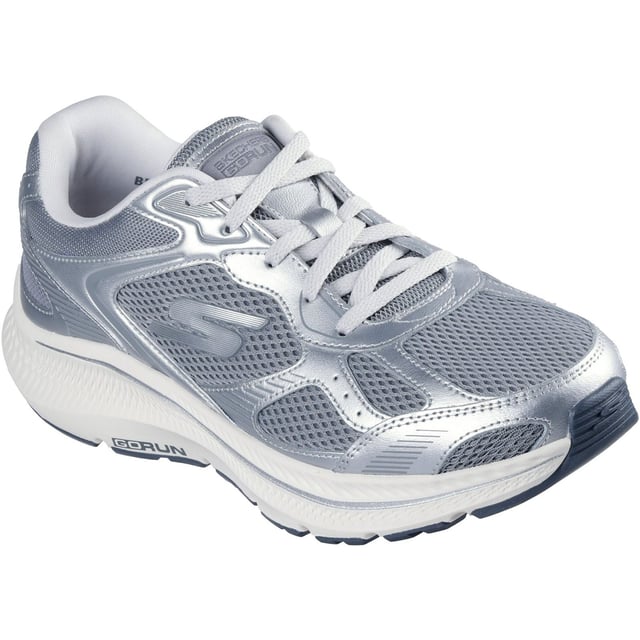 Erlebe völligen Workout-Komfort im umweltbewussten Stil mit den Skechers GO RUN Consistent 2.0 - Volt. Dieser Performance-Laufschuh mit Schnürung bietet reaktionsfähige ULTRA LIGHT-Dämpfung, effiziente M-Strike-Technologie für jeden Schritt und eine atmungsaktive Air-Cooled Goga Mat-Innensohle.