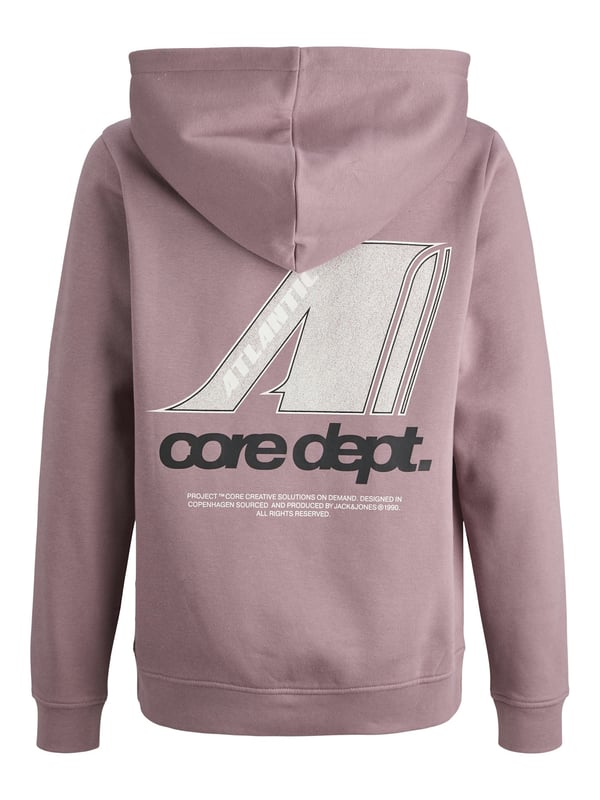 Met deze hoodie blijf je altijd comfortabel en stijlvol. De normale pasvorm biedt je veel bewegingsvrijheid - perfect voor school en vrije tijd. De zachte binnenkant voelt heel behaaglijk aan en houdt je warm als het buiten koud wordt. De capuchon beschermt je ook tegen de wind en ziet er casual uit. Je kunt je handen warm houden of kleine spullen opbergen in de kangoeroezak. De elastische geribde boorden en zoom zorgen dat alles goed aansluit. De kleine print op de voorkant is subtiel en stoer. De grote print op de achterkant is echt opvallend - een echte blikvanger! Met jeans of joggers: de hoodie past overal bij. Een echte favoriet voor elke dag!
