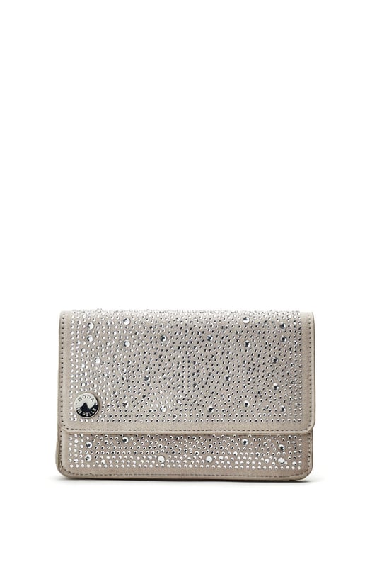 Meet the perfect match with Christiie bag which can be matched effortlessly with our Christiie shoes. This clutch features external hotfix gems with 2 main internal compartments and a built in mirror. The metal chain strap can be wrapped around the flap to shorten to suit your style. Complete with satin lining for a super luxurious feel.