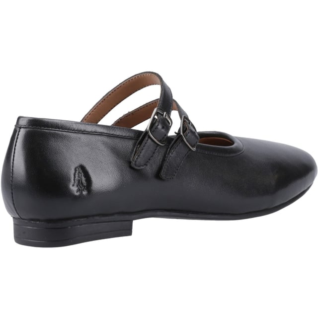 Hush Puppies Nancy Mary Jane Damen Schwarze Lederschuhe Ein Twist unserer klassischen Nancy, mit echtem Wildleder- oder Leder-Obermaterial, Memory-Foam-Komfort-Innensohle und doppeltem Mary Jane Riemen mit verstellbarer Schnallenverschluss