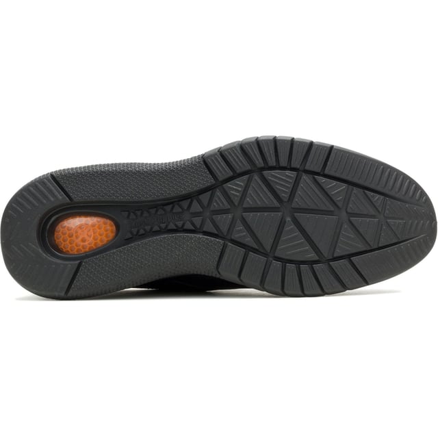 Hush Puppies Advance Leder Herrenschuhe In Schwarz/Schwarz Mit Schnürung Mit unserer berüchtigten Bounce-Innensohle konstruiert, bietet der Advance Wingtip extreme Dämpfung und gibt bei jedem Schritt Energie zurück. Neben seiner stilvollen Form töten die antimikrobiellen Futterstoffe im Schuh Mikroben bei Kontakt.