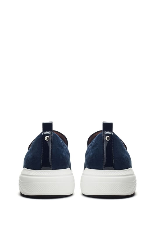 Put your best foot forward in Basil, the sporty slip-on shoe with chunky chain embellishments. This style features a sporty sole with padded arch support and leather sock for ultra-comfortable wear. The elastic gusset ensures effortless foot entry and a secure fit.