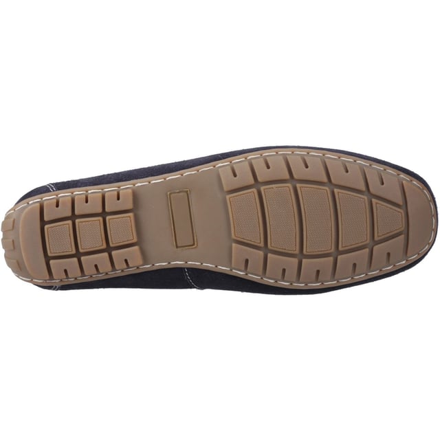 Hush Puppies Ralph Suede Leather Men's Navy Loafers A quality suede loafer for easy to wear casual style, with a breathable textile lining and a cushion comfort flexible sole