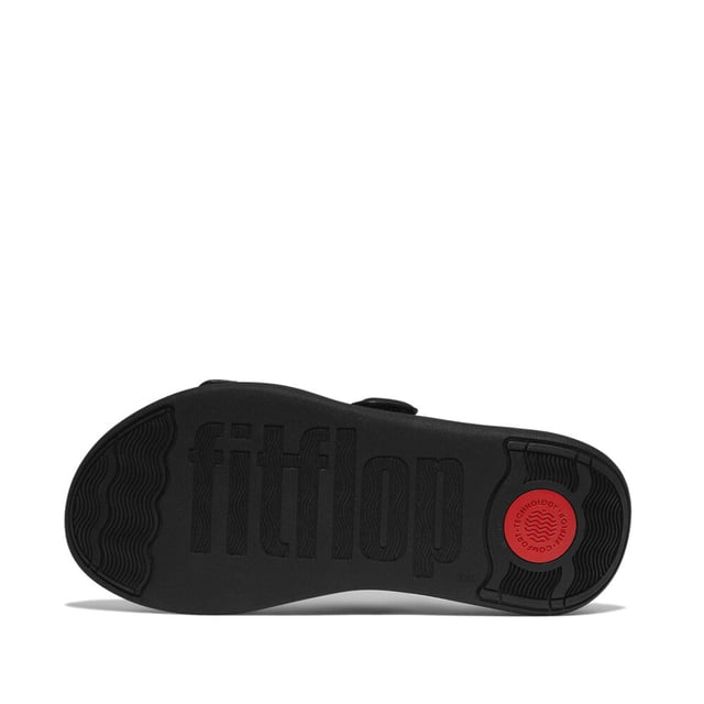 These slip-on women's slides feature a leather upper and lining, EVA sole, and wedge heel for comfort and breathability, ideal for casual wear