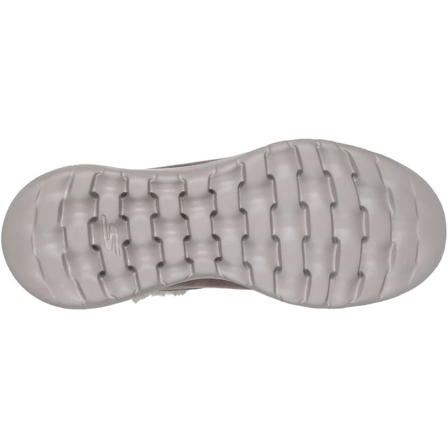 Skechers On-the-GO Joy Cozy Dream Damen Winter Stiefeletten aus dunklem Taupe aus Polyester Erleben Sie eine ganz neue Art, Ihre Stiefel mit dem On-the-GO Joy Cozy Dream anzuziehen. Dieser lässige Kälteschuh verfügt über eine Air-Cooled Memory Foam Innensohle und unser innovatives Skechers Hands Free Slip-ins geformtes Fersenpaneel.