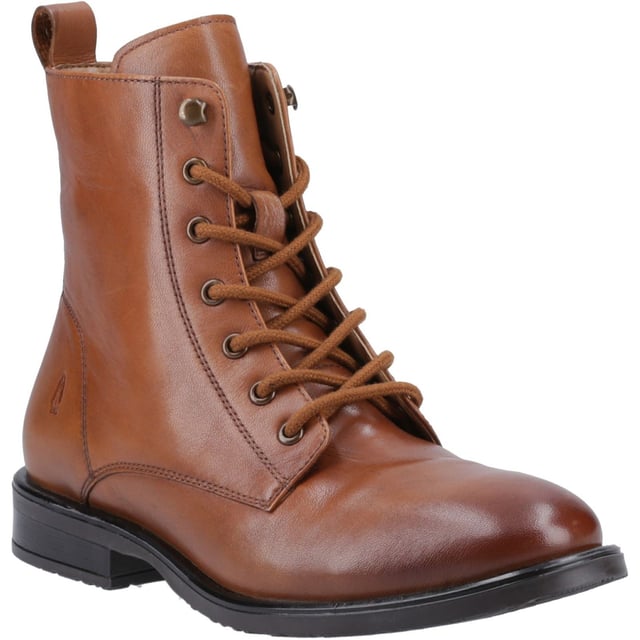 Hush Puppies Valentina Leren Dames Tan Laarzen