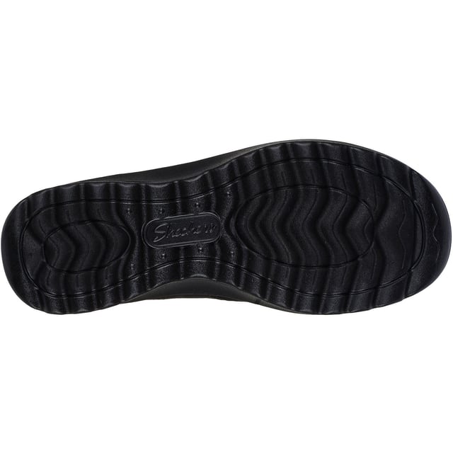Skechers Lovely Vibe Fall In Bloom Textile Women's Black Winter Ankle Boots Stylish looks and cosy warm comfort combine in Skechers Lovely Vibe Fall In Bloom. This ankle zip boot features a microleather upper and a cushioned Skechers Air-Cooled Memory Foam insole.