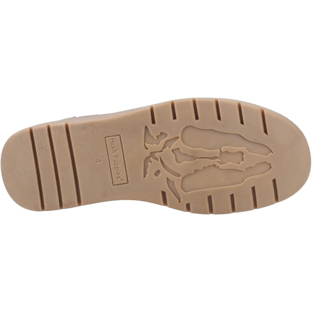 Hush Puppies Leonie Wildleder Damen Taupe Flache Chelsea-Stiefel Der Leonie Boot vereint Stil und Komfort – ein echtes Wildleder-Chelsea-Stiefelette mit einem gemütlichen Fleece-Innenfutter, einer Memory-Schaum-Einlegesohle und WorryFree wasserabweisendem Schutz. Weit mehr als nur gemütlich und mühelos schick.