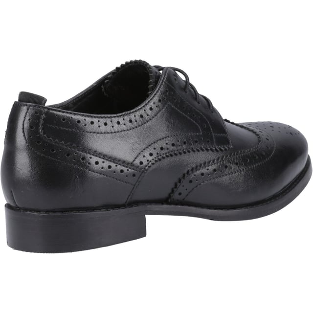 Hush Puppies Natalia Leather Women's Black/Black Brogues Shoes With it's classic style and gorgeous leather upper, the Natalia is perfect for everyday wear. With it's lightweight sole and memory foam interior you'll be sure to stay comfortable all day long