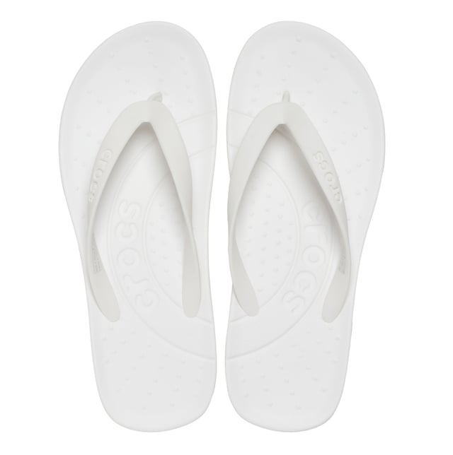 These unisex flip-flops feature Croslite material for a lightweight, breathable, and comfortable design. Ideal for casual wear with slip-on convenience and a low heel height