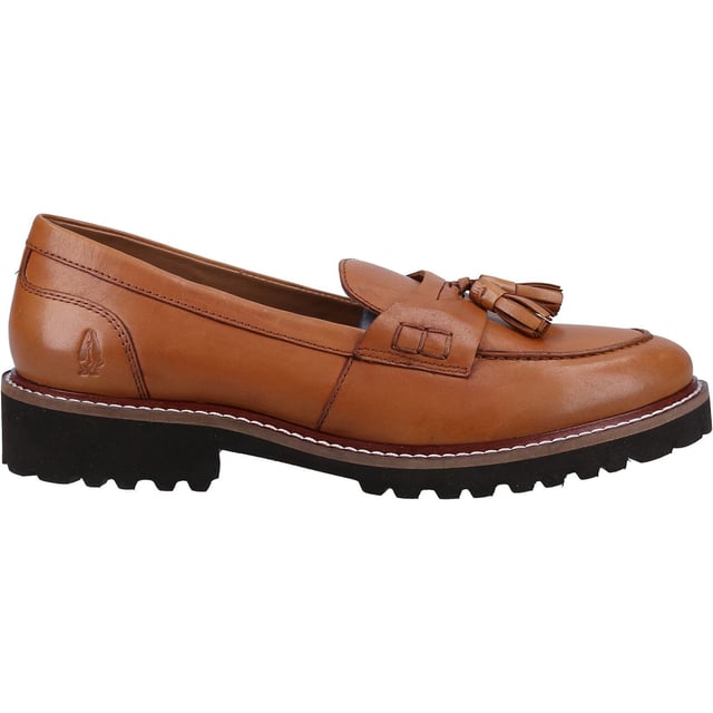 Hush Puppies Ginny Leather Women's Tan Loafers Now avaliable in Wide Fit, the Ginny is a modern chunky twist on a classic loafer, made with our ZeroG super lightweight sole and cushion comfort memory foam this shoe is a great choice for every day wear