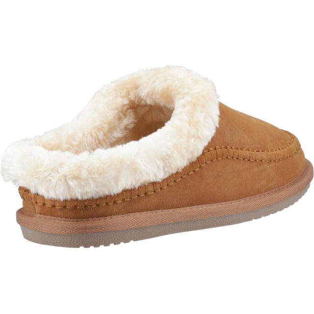 Hush Puppies Atticus Suede Men's Tan Slippers The Atticus Slipper in suede brings timeless heritage design to ultimate winter comfort. Crafted with a real suede upper, cosy faux fur lining, memory foam insole, and woven stitch detail, it's seriously cosy and built to last.